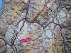 The pink arrow points out the Doyles Road, Margaree property on this map of the area.